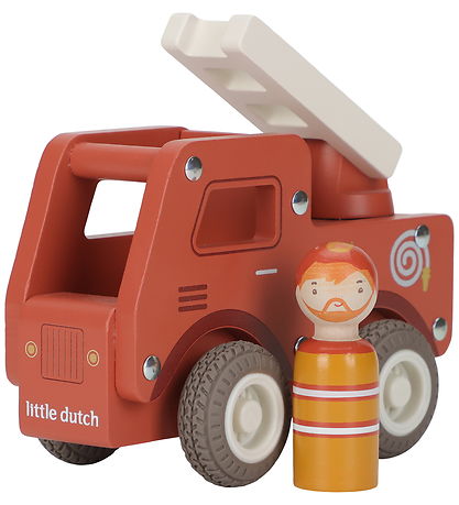 Little Dutch Brandbil m. Træfigur