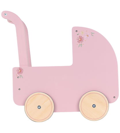 Little Dutch Dukkevogn - Træ - Rosa