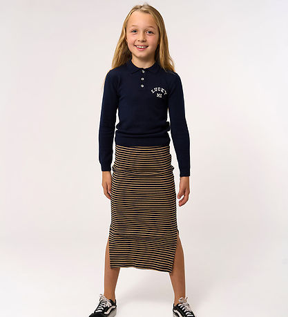 The New Nederdel - Rib - TnPriscilla - Navy Blazer Striped