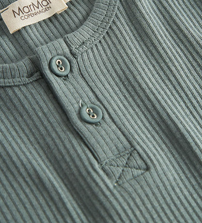 MarMar Bluse - Modal - Rib - Dusty Green