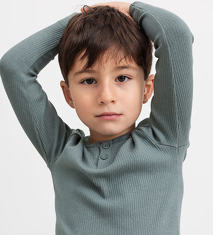 MarMar Bluse - Modal - Rib - Dusty Green