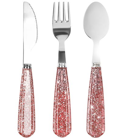 Konges Sløjd Glimmerbestik - 3 dele - Sparkling Blush