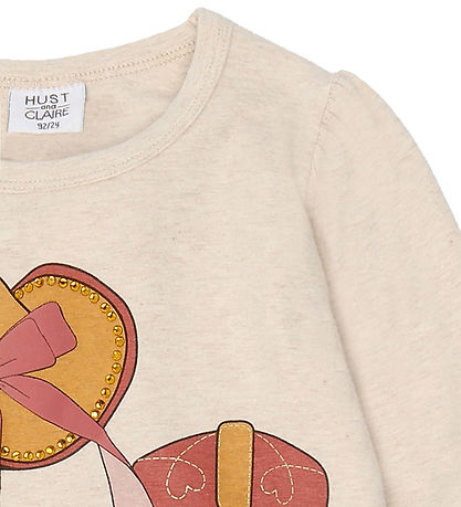 Hust and Claire Bluse - Alma - Wheat Melange