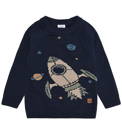 Hust and Claire Bluse - Strik - Pelle - More Navy