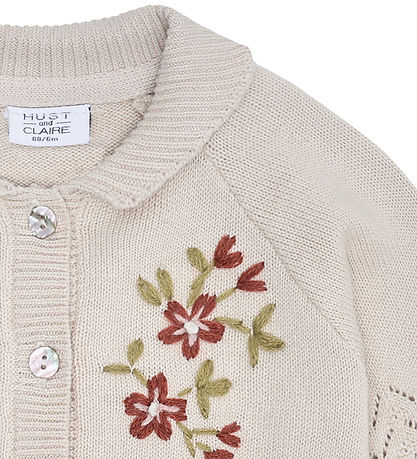Hust and Claire Cardigan - Strik - Cilja Embroidery - French Oak