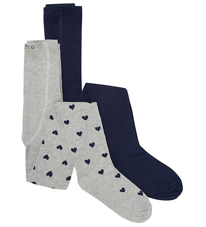 Creamie Strømpebukser - 2-pak - Light Grey Melange