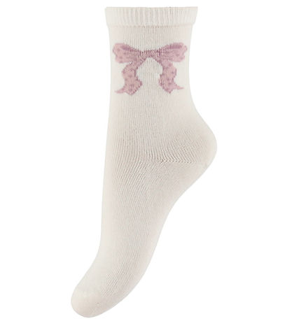 Name It Strømper - 5-pak - NmfVinni - Cloud Dancer/Bow