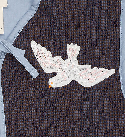 Copenhagen Colors Vest - Quiltet - Brun/Blå Tern