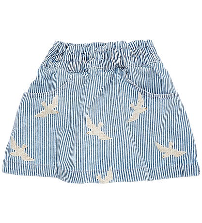 Copenhagen Colors Nederdel - Denim Blue Stripe