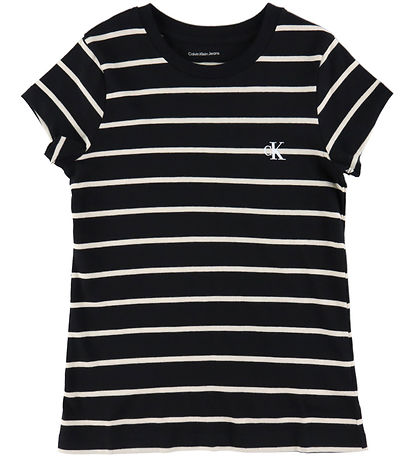 Calvin Klein T-shirts - 2-pak - Rosa/Sort m. Striber