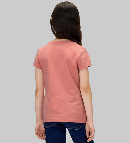 Calvin Klein T-shirt - Script Logo - Brandied Apricot