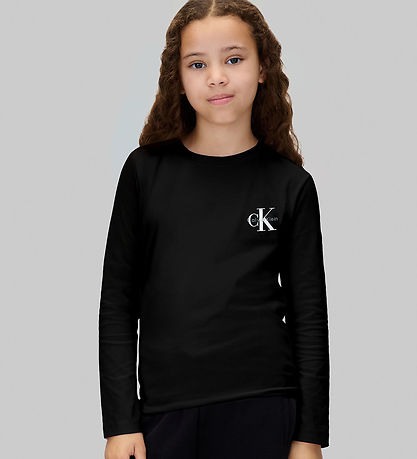 Calvin Klein Bluse - Chest Monologo - CK Black