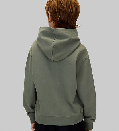 Calvin Klein Hættetrøje - Color Logo - Thyme Green