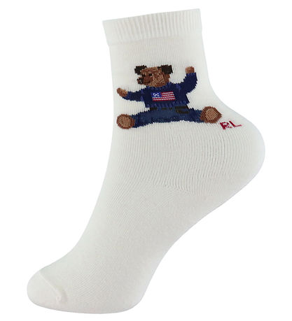 Polo Ralph Lauren Strømper - 3-pak - Hvid/Navy/Rød