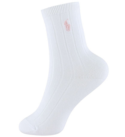 Polo Ralph Lauren Strømper - 3-pak - Hvid/Navy/Rosa