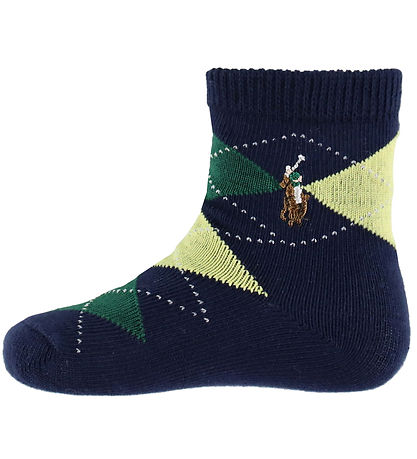 Polo Ralph Lauren Strømper - 3-pak - Hvid/Navy/Grøn