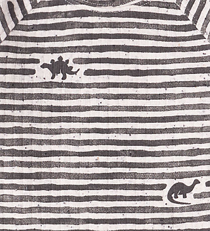 That's Mine Bluse - Rib - Aksel - Mono Dino Stripe