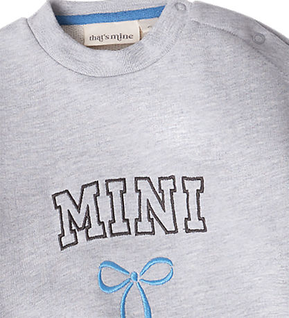 That's Mine Sweatshirt - Alpha - Mini/Blå Sløjfe
