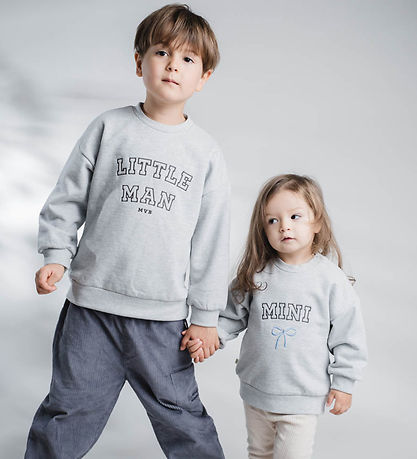 That's Mine Sweatshirt - Alpha - Mini/Blå Sløjfe