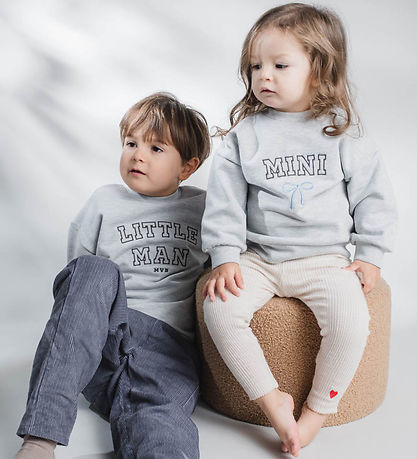That's Mine Sweatshirt - Alpha - Mini/Blå Sløjfe