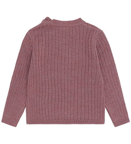 Hust and Claire Bluse - Strik - HCPil Wool Rib - Pale Mauve