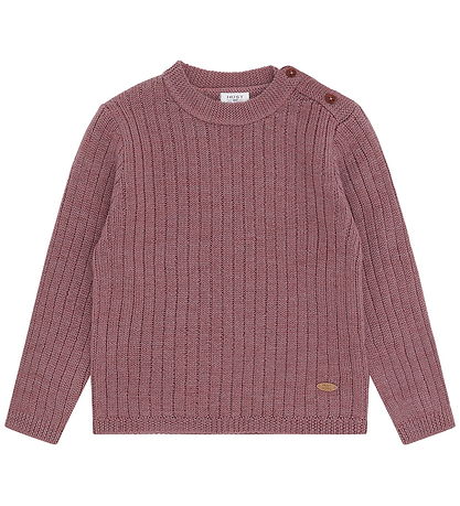 Hust and Claire Bluse - Strik - HCPil Wool Rib - Pale Mauve