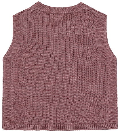 Hust and Claire Vest - Strik - HCEdi Wool Rib Knit - Pale Ma