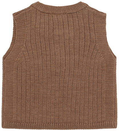 Hust and Claire Vest - Strik - HCEdi - Wool Rib Knit - Coca Moch