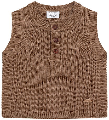Hust and Claire Vest - Strik - HCEdi - Wool Rib Knit - Coca Moch