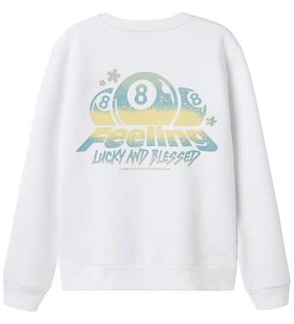 LMTD Sweatshirt - NlmFeelin - Bright White