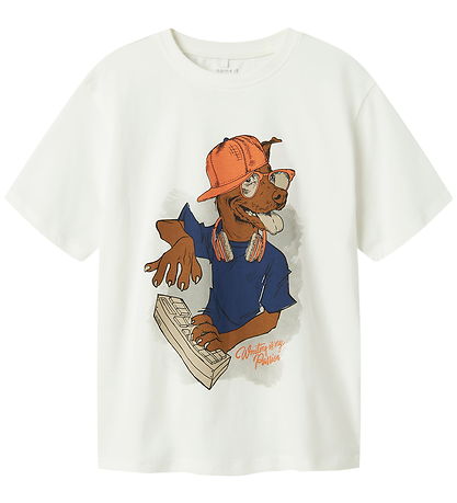 Name It T-shirt - NkmNova - Cloud Dancer