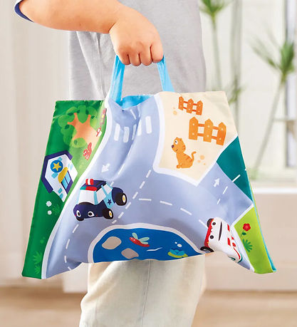 Hape Biler - Pull-Back Plush Car Set - 4-pak