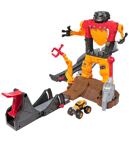 Monster Jam Legesæt - 1:64 Smash & Bash Smashbot Playset