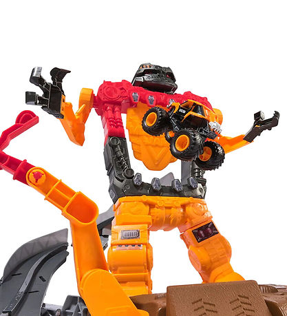 Monster Jam Legesæt - 1:64 Smash & Bash Smashbot Playset