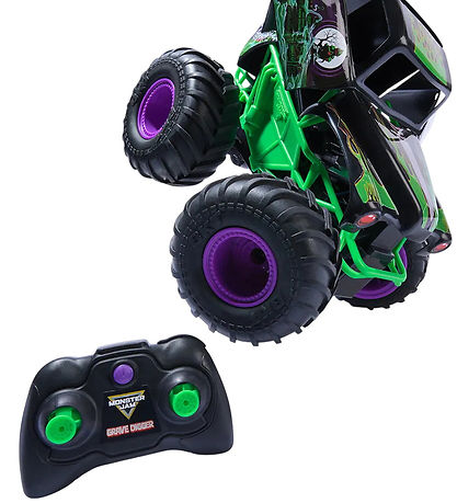 Monster Jam Fjernstyret Truck - 1:15 - Smash & Bash Grave Digger