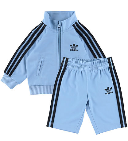 adidas Originals Træningssæt - Firebird - Ash Bluebl
