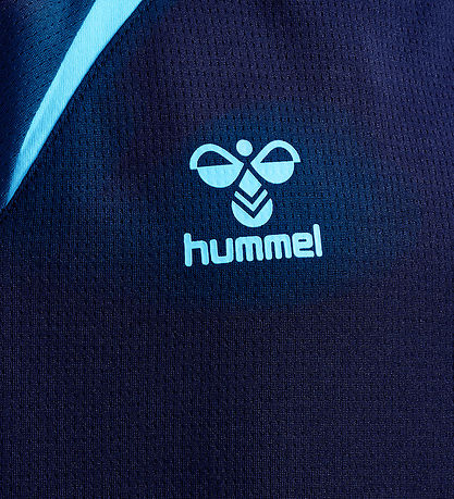 Hummel T-shirt - hmlLEAD - Marine/Blue Fish