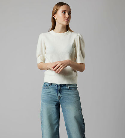 LMTD T-shirt - Strik - NlfLodet - Antique White