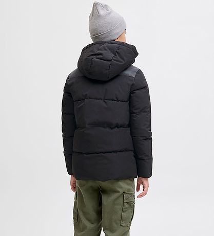 Jack & Jones Dynejakke - JjEowen - Sort/REFLECTIVE