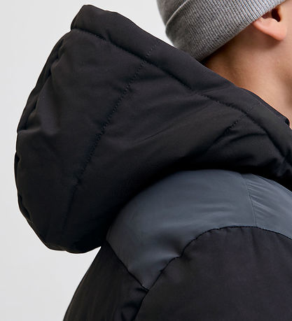 Jack & Jones Dynejakke - JjEowen - Sort/REFLECTIVE