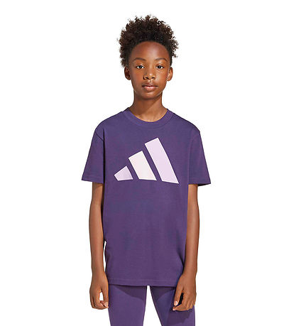 adidas Performance T-shirt - J BL - Aruplu/Powplu/Clpink