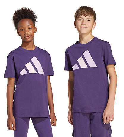 adidas Performance T-shirt - J BL - Aruplu/Powplu/Clpink