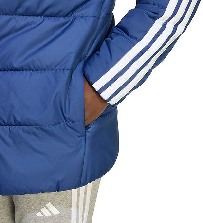 adidas Performance Dynejakke - J Ess 3S - Dkblue/White