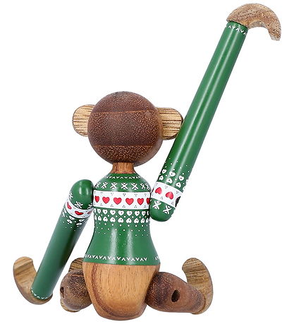 Kay Bojesen Træfigurer - Abe Julesweater 2025 - Mini Grøn