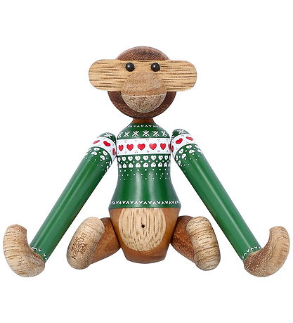 Kay Bojesen Træfigurer - Abe Julesweater 2025 - Mini Grøn