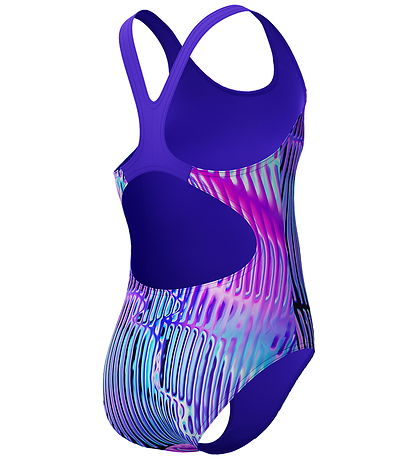 Speedo Badedragt - Digital Allover Splashback - Blue/Purple