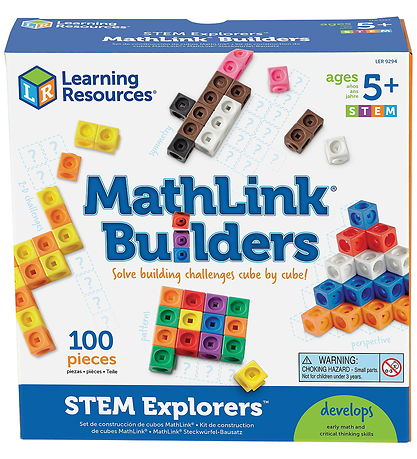 Learning Resources Legetøj MathLink Cubes - Aktivitetssæt m. Byg