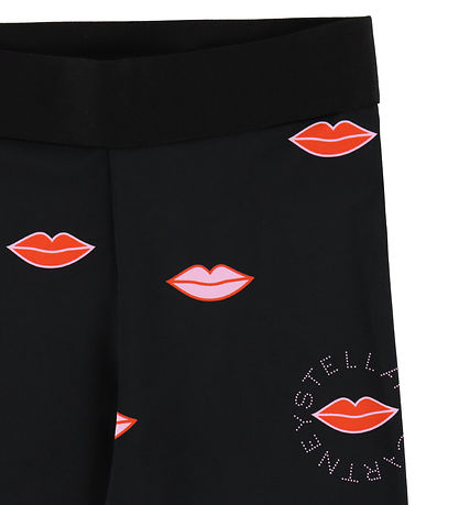 Stella McCartney Kids Leggings - Black/Red Lips