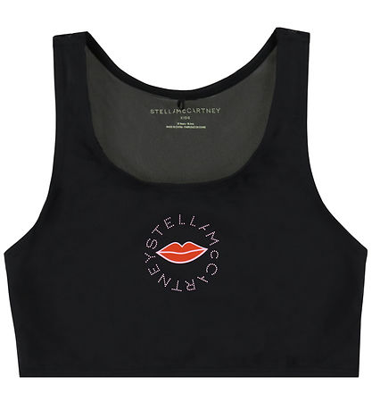 Stella McCartney Kids Badetop - UV50+ - Black/Red Lips