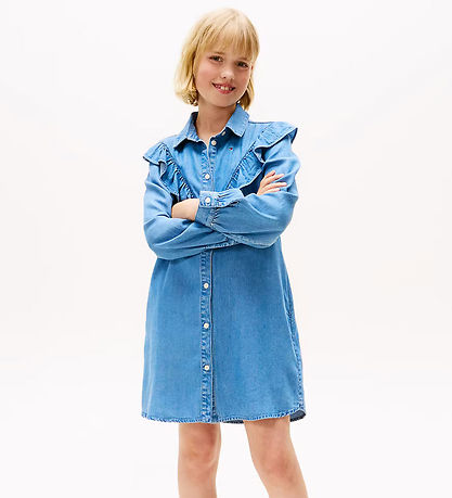 Tommy Hilfiger Kjole - Flæser - Blå
